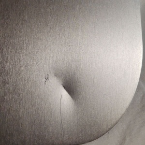 Set de pizza, lopata din aluminiu 30.5 x 85 cm, piatra de copt 38 x 30 cm, DOLCE MARE, Alb, Resigilat, Grad B - Img 6