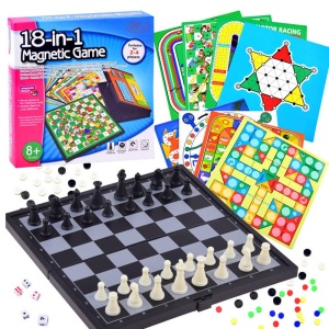 Set Jocuri de Societate 18 în 1 | Jocuri Educative Premium 8+ ani