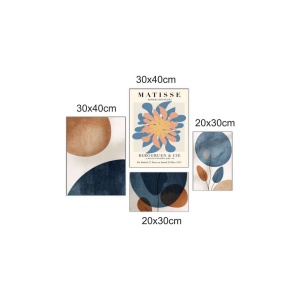 Set tablouri decorative Re-Bloom, 4 piese, MDF, multicolor. 62 x 85 cm - Img 2
