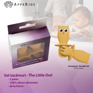 Set Tacamuri din silicon, AppeKids, OWL - Honey - Img 2