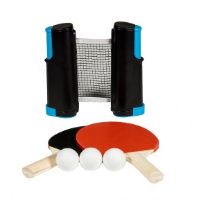 Set tenis de masa cu palete mingi si fileu extensibil SportX - Img 1