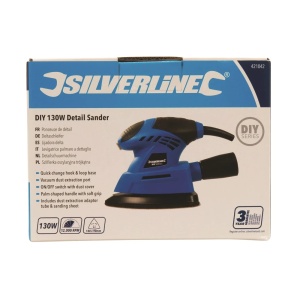 Slefuitor orbital de colt, 130W, 140mm, Silverline