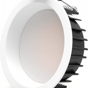 Spotlight 100 LED -uri SAINUO, 3000K, 7W, aluminiu, alb cald, 75 mm - Img 1