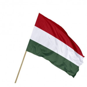 Steagul Italiei pentru World Cup Quatar 2022 Esteopt, poliester, alb/rosu/verde, 14 x 21 cm