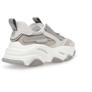 Steve Madden, Pantofi sport cu insertii de plasa Possession-E, Gri, 38, Resigilat, Grad A - Img 4