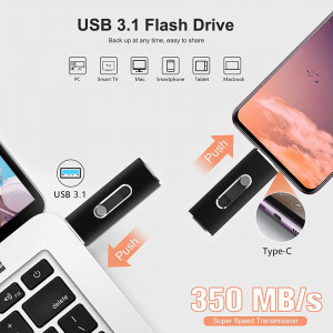 Stick de memorie USB 3.0 Vansuny, negru, 350 mega/s ,128 GB - Img 6