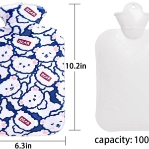 Sticla de apa calda pentru copii Sunshine smile, termoplastic/textil, multicolor, 25 x 17 cm , 750 ml