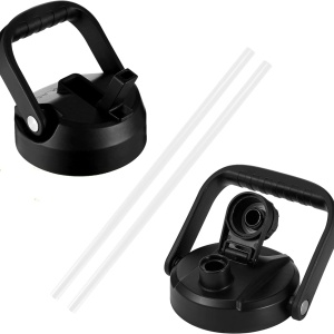 Sticla din otel inoxidabil IRON °FLASK, 2 capace, rece 24 ore / cald 12 ore, izolata, alb/negru, 3,8 L - Img 3