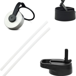 Sticla din otel inoxidabil IRON °FLASK, 3 capace, rece 24 ore / cald 12 ore, izolata, multicolor, fara BPA, 950 ml - Img 2