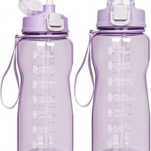 Sticla de apa SHBRIFA, plastic, violet transparent, 2L