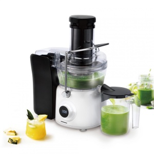 Storcator de fructe Heinner PearlWhite HSF-K1000DCWP, Putere 1000W, Motor DC, Viteza variabila, Recipient pulpa 1L, Filtru inox, Alb perlat - Img 2