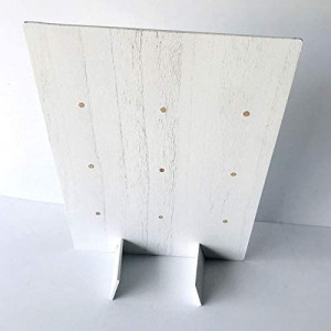 Suport pentru gogosi YUET, lemn, alb/auriu, 45 x 35 cm - Img 5