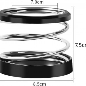 Suport pentru pahare auto Generic, plastic, negru, 7,5 x 8,5 cm - Img 5