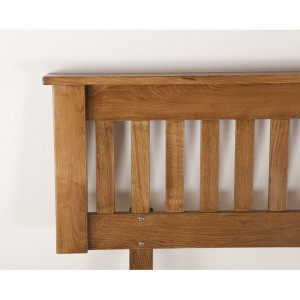 Tăblie pat Rayleigh din lemn masiv de pin, 43cm H x 9cm D x 198 cm W - Img 4