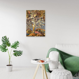 Tablou „Tree of the Love Klimt”, panza, 90 x 60 x 3 cm - Img 2