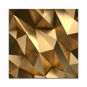 Tablou 3D, auriu, 90 x 90 cm - Img 1
