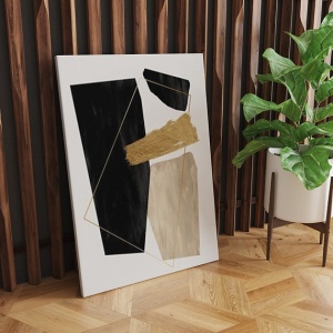 Tablou decorativ canvas 50x70 cm, panza 100%, cadru lemn 100% 2x3 cm, multicolor - Verificat A · Re-Bloom - Img 3
