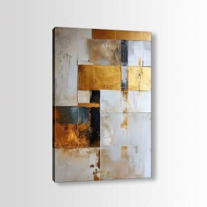 Tablou decorativ canvas, 50x70 cm, panza 100%, cadru lemn 100% grosime 3cm, multicolor - Verificat A · Re-Bloom - Img 2