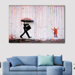 Tablou decorativ canvas, 50x70 cm, panza/lemn, multicolor - Verificat A · Re-Bloom