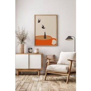 Tablou decorativ Re-Bloom, lemn masiv/MDF, multicolor, 33 x 48 cm, Resigilat, Grad B - Img 3