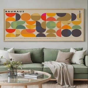 Tablou decorativ Re-Bloom, MDF/lemn masiv, multicolor, 50 x 120 cm - Img 4