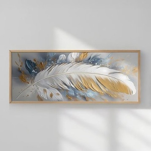Tablou decorativ Re-Bloom, model pana, MDF/lemn masiv, multicolor, 50 x 120 cm