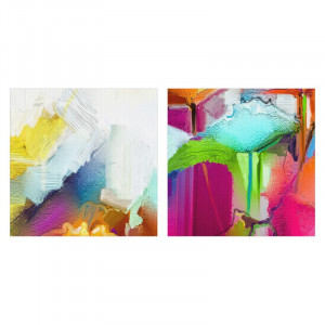 Tablou Ebern Designs, 3 piese, multicolor, 70 x 105 x 1,8 cm - Img 2
