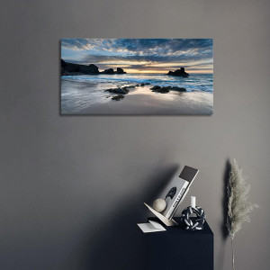 Tablou KEKEMONO, model plaja, panza, multicolor, 50 x 100 cm - Img 6