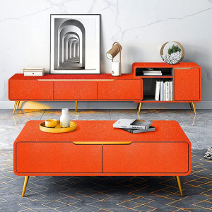 Tapet autoadeziv Decoroom, vinil, portocaliu, 40 × 300cm - Img 4