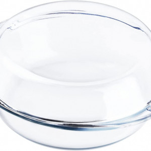 Tava de copt cu capac Husanmp , rotund, sticla, transparent, 0,5 L, 17,5 cm - Img 1