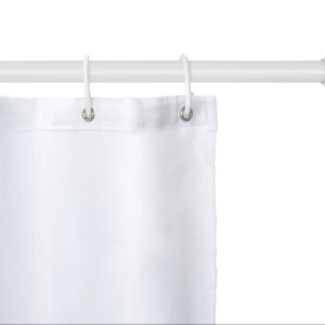 Touws bara extensibila perdea de dus 70-115 cm, aluminiu vopsit, capace cauciuc antiderapante, alba - Verificat A · Re-Bloom - Img 3