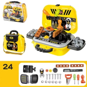 Trusa scule jucarie Rovo 916, cu unelte si accesorii, 24 piese - Img 5