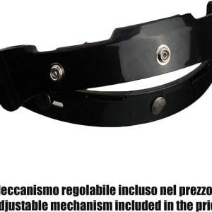 Vizor universal cu 3 butoane si sistem de ridicare/coborare pentru casca motocicleta VRacing , policarbonat, multicolor