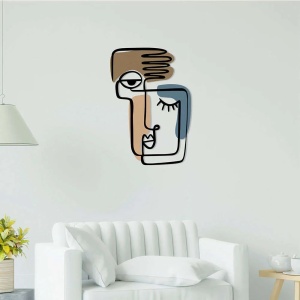 Wallity decor de perete metal/lemn, 38x55 cm, metal 1.20mm + lemn 3mm, multicolor - Verificat A · Re-Bloom - Img 5