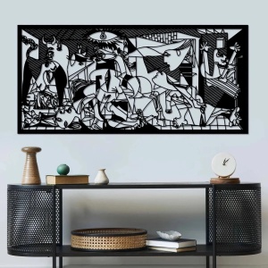 Wallxpert decor de perete din metal, 85x40 cm, grosime 1.5mm, negru - Verificat A · Re-Bloom - Img 5
