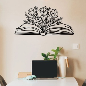 Wallxpert decor de perete metal, 68x34 cm, grosime 1.2mm, negru - Verificat A · Re-Bloom - Img 3