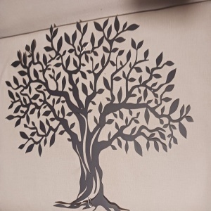 Wallxpert decor de perete model copac 69x52 cm, metal 100% grosime 1.2mm, negru - Verificat A · Re-Bloom - Img 6