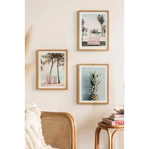 Wallxpert set 3 tablouri decorative inramate, 3x33x48 cm, MDF 100%, cadru lemn masiv 2 cm, imprimare digitala, multicolor - Verificat A · Re-Bloom - Img 3