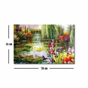 Wallxpert tablou decorativ canvas, 45x70 cm, panza piele de caprioara 100%, cadru lemn 100% grosime 3cm, multicolor - Verificat A · Re-Bloom - Img 2