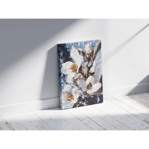 Wallxpert tablou decorativ canvas, 80x120 cm, panza 100% grosime 3mm, rama lemn pin 100%, format panoramic, multicolor - Verificat A · Re-Bloom - Img 2