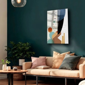 Wallxpert tablou decorativ pe sticla temperata, 40x60 cm, sticla 100% grosime 4mm, imprimare UV, multicolor - Verificat A · Re-Bloom - Img 3
