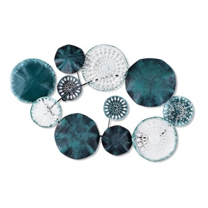 Accesoriu decorativ de perete din metal Re-Bloom, 82 x 50 x 5 cm, handmade, 1,2 kg, Resigilat, Grad A