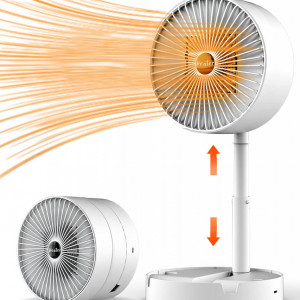 Aeroterma Kouric, metal/plastic, alb, 16 x 30/36 cm, 600W