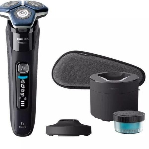 Aparat de Ras PHILIPS Shaver Series 7000 S7886/55, Acumulator, Autonomie 60 min, SkinIQ, Negru - Img 2