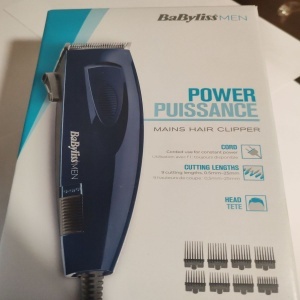 Aparat de tuns BaByliss E695E, 3-25 mm, 5 Trepte, 8 Accesorii, Albastru/Negru, Resigilat, Grad A - Img 2