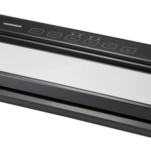 Aparat de vidat Heinner HAV-E110SS, Putere 110W, Vidare umeda /uscata, Cutter incorporat, Capacitate vidare: 10L/min, Negru