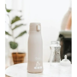 Babymoov Move & Feed incalzitor portabil biberon 340 ml, 37-50°C, 5 min/150 ml, 7 ore autonomie, incarcare USB-C, mineral beige - Verificat A · Re-Bloom - Img 2