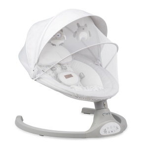 Balansoar electric MoMi Lami, Light Grey - Img 3