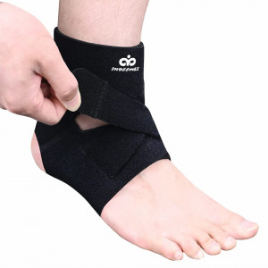 Bandaj pentru glezna INDEEMAX, neopren, negru, marimea L/XL