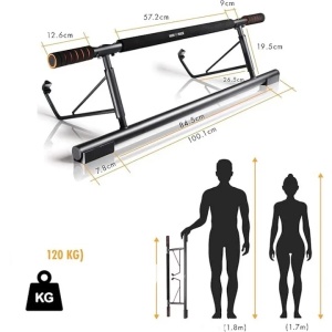 Bara de Tractiuni Multifunctionala, Greutate maxima utilizator 120 kg, pozitii multiple de prindere, Resigilat, Grad A - Img 2